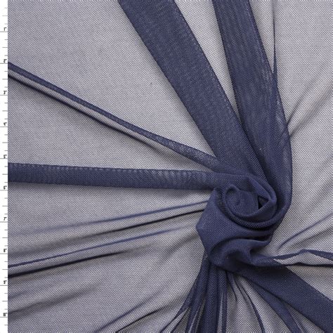 navy blue metallic stretch fabric|Cali Fabrics Navy Blue Power Mesh Fabric by the Yard.